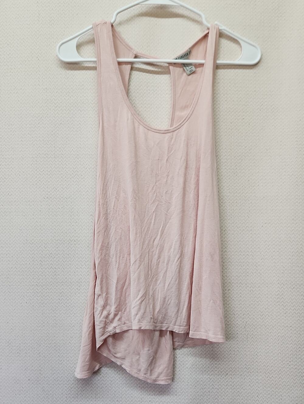 Forever 21 Pale Pink Racerback Tank Top